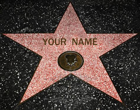 custom hollywood walk of fame star